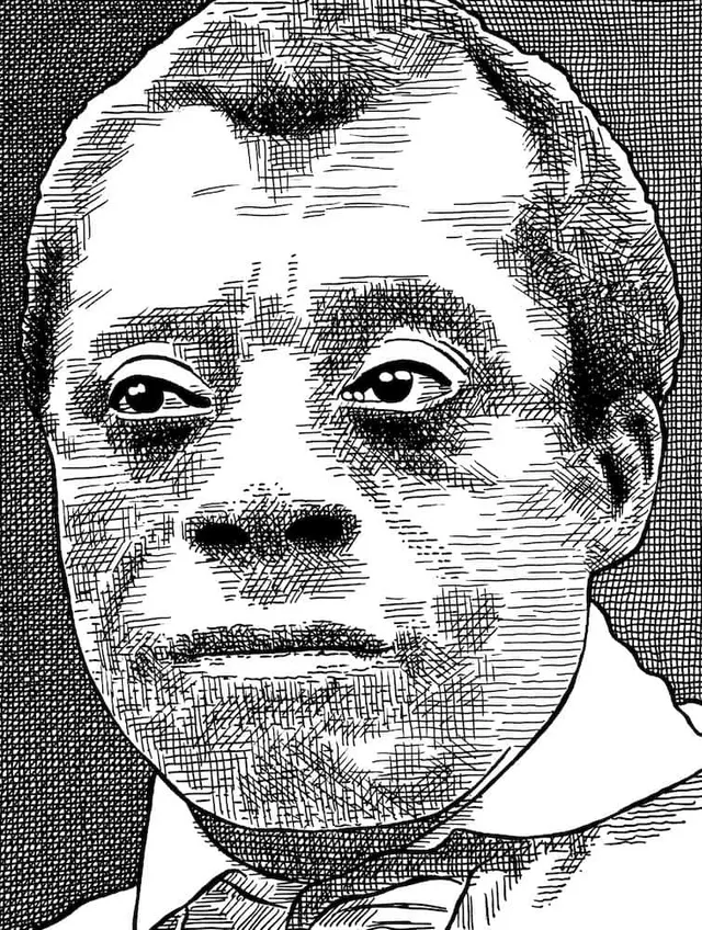 Illustration of James Baldwin (1924)