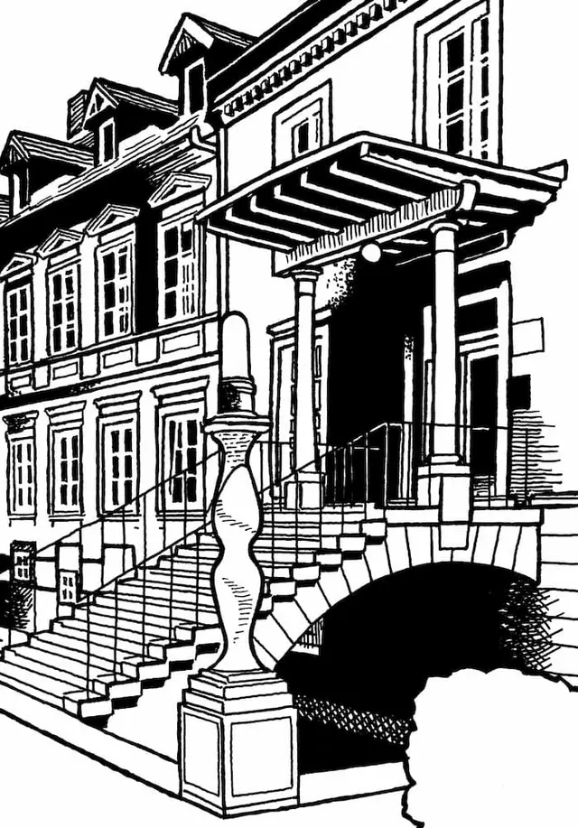 Illustration of a canopy in Lubljana